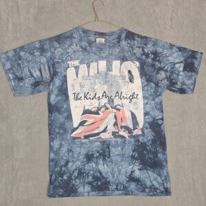 The Who Shirt Mens M Blue Tie Dye The Kids Are Alright Band Liquid Blue A2-16